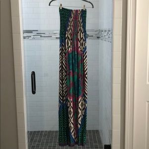 Maxi tube top dress